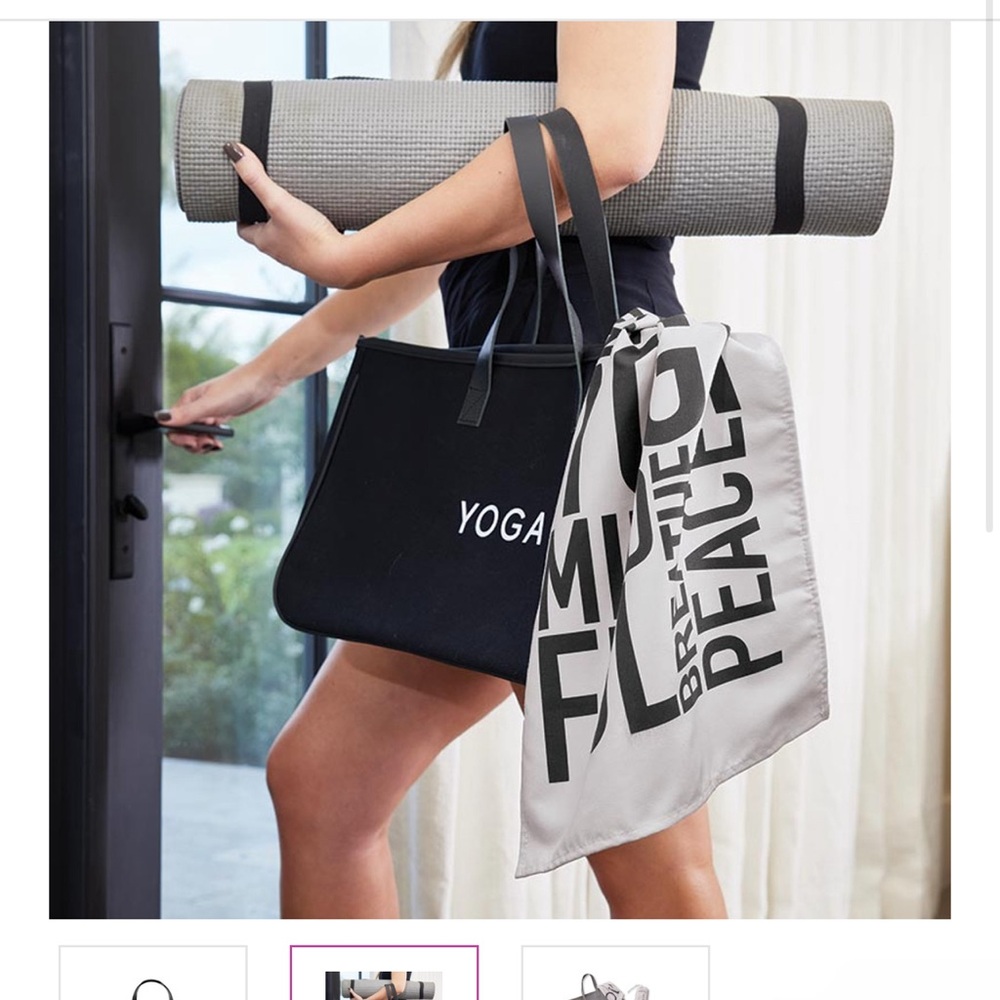 Black Canvas Tote - Yoga
Santa Barbara studio design tote bag